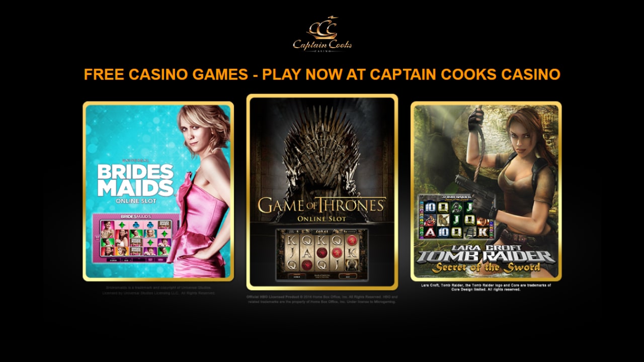 Captain cooks casino game offerings