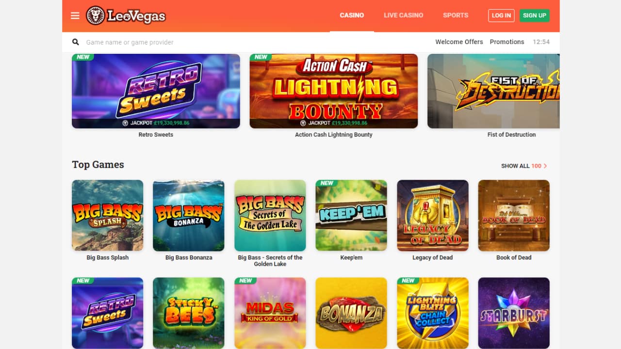 Leovegas Casino Game Offerings