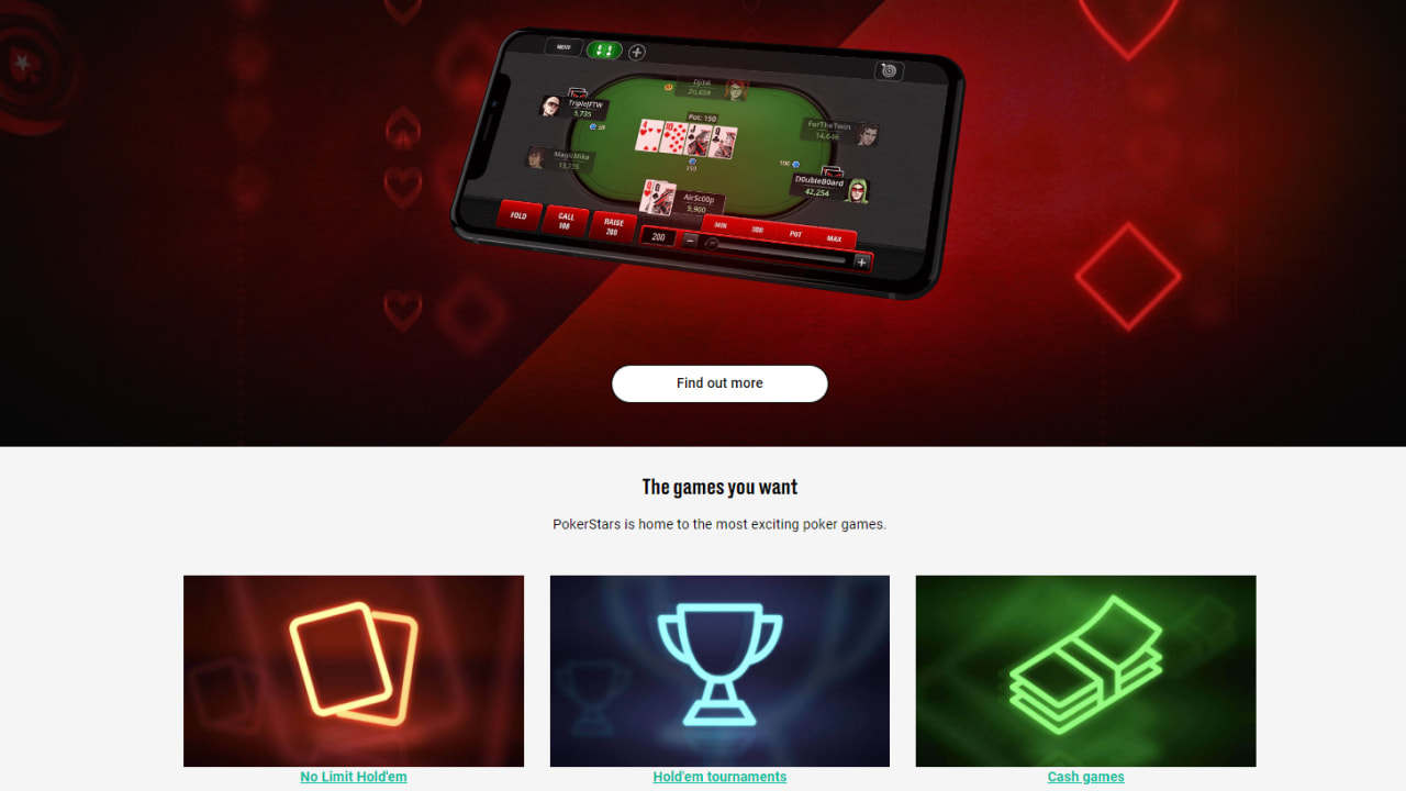 Poker stars mobile