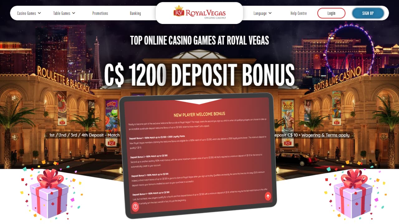 Royal Vegas casino bonuses