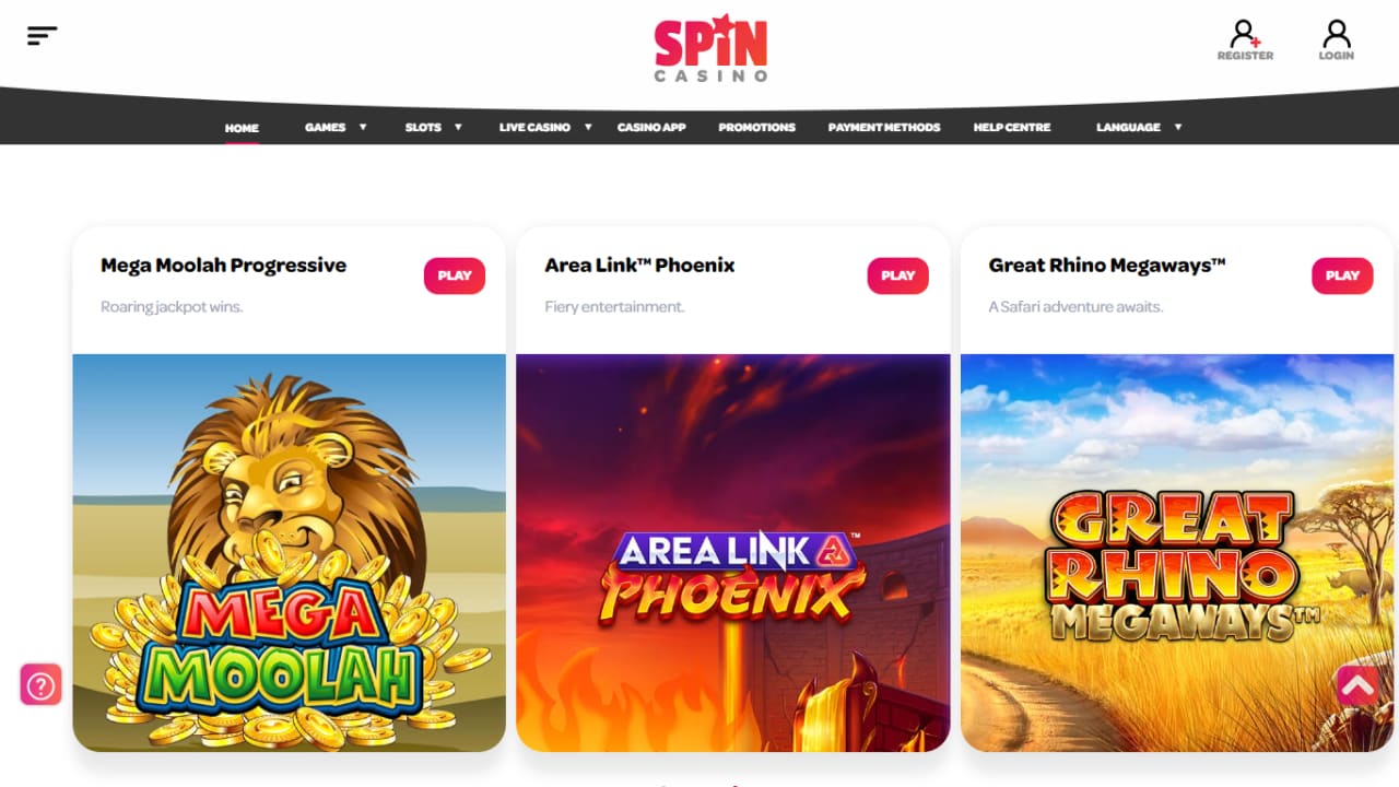 Spin Casino online games